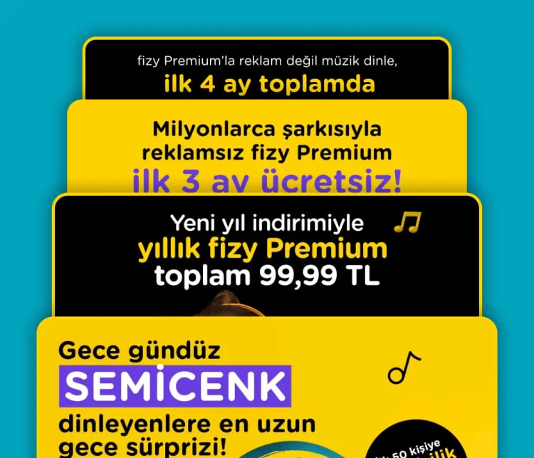 fizy' e özel kampanyalar